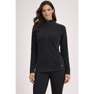 Nike Therma Fit Long Sleeve 1/4 Zip Top Black Sz S Athletic Warm Pullover EUC